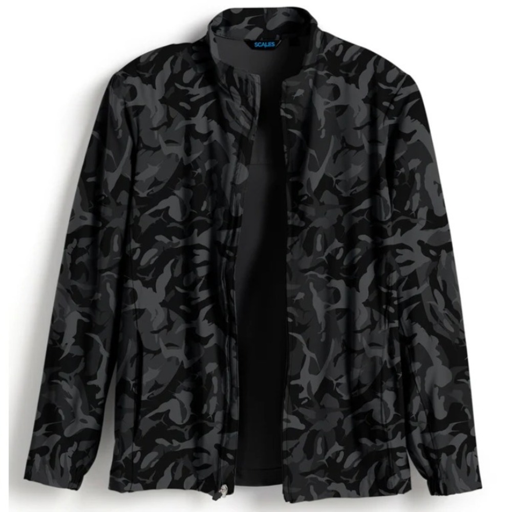 Scales Man's Size S - Gear Frigate Camo Full Zip Jacket